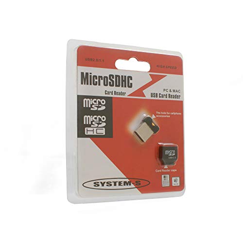 SYSTEM-S Mini USB 2.0 Adattatore per schede SDHC