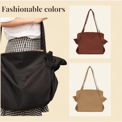 Collapsible Tote Bag 2-Pack, Foldable Waterproof Reusable Storage Organizer with Pouch for Shopping, Travel, Gym, Camping4