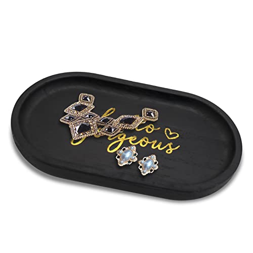 ZENMAG Paleta de madera negra de 4 x 7 pulgadas (ovalada) Cover