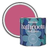 Rust-Oleum Pink Water-Resistant Bathroom Wall & Ceiling Paint - Raspberry Ripple 2.5L
