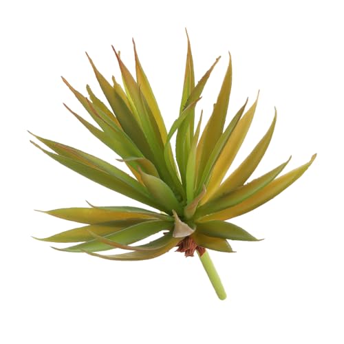 uxcell 2Pcs Artificial Succulent Plants Fake Sword Plant, 7.5 Inch Large Faux Succulents Unpotted Real Touch for DIY Home Wedding Garden Office Outdoor Floral Decoration, Light Green