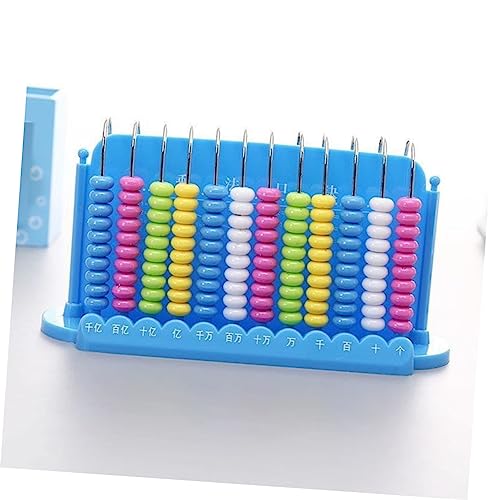 DIXII 12 Abacus Puzzle Toys Abacus for Kids Toys for Kids Preschool Toys Brain Toy Calculating Chinese Abacus Plastic Blue Bead Arithmetic Abacuses Kids Calculate Tools 12-Row Abacus Toy - Thumbnail 3