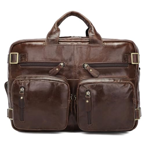 Sac à documents en cuir rétro de qualité supérieure avec bandoulière