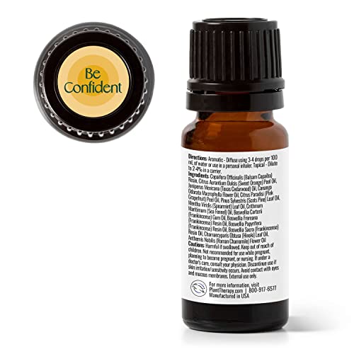 Plant Therapy Be Confident Essential Oil Blend 10 Ml (1/3 Oz) 100% Pure, Undiluted, Natural Aromatherapy #TOP4