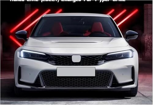 Calandre Civic 11e Hatchback 2022-2024 style Type R sans capteur - 4