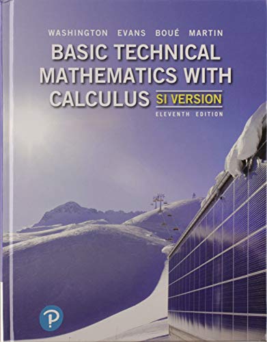 Basic Technical Mathematics with Calculus, SI Version
