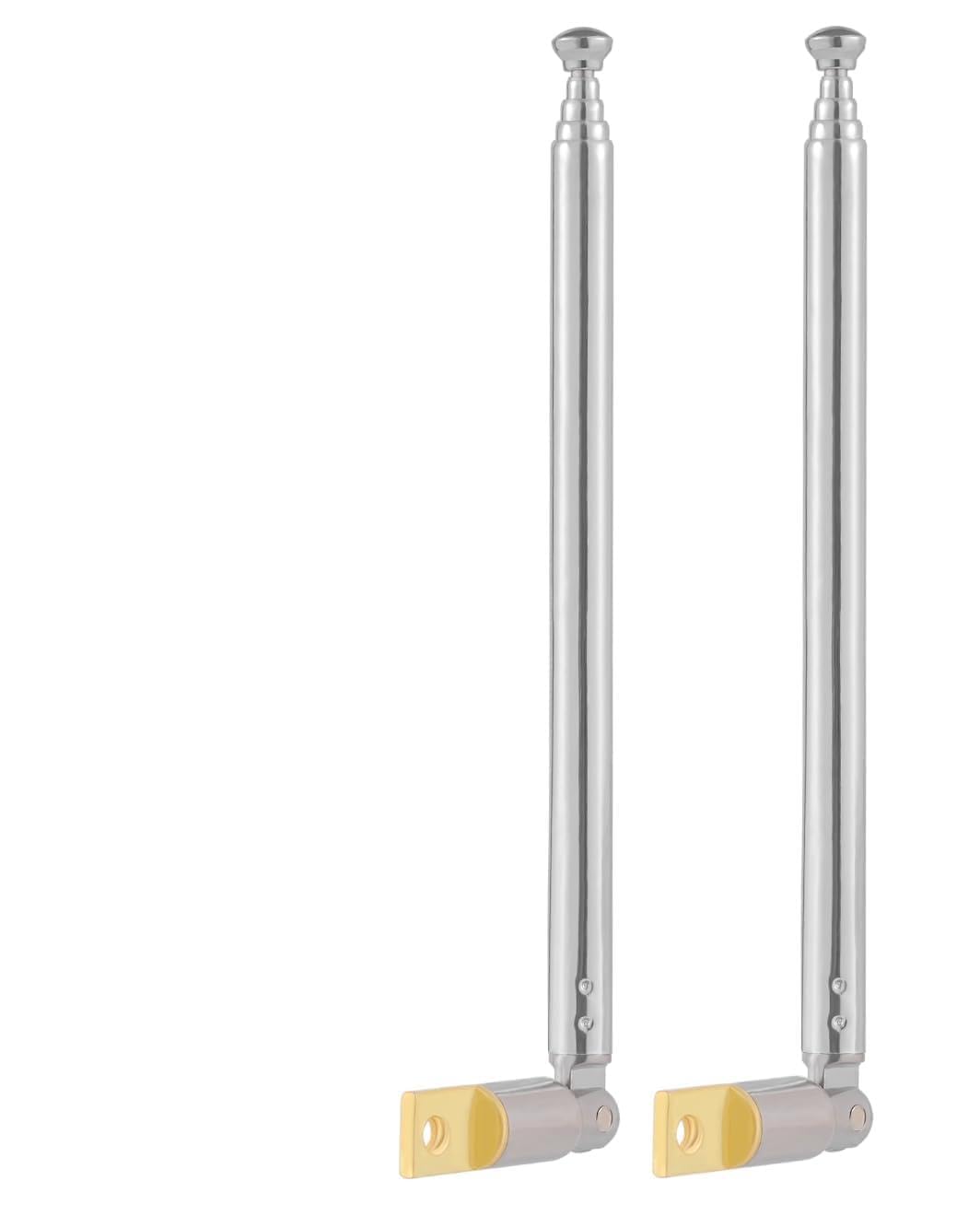 2PCS AM FM Telescopic Antenna 5 Sections Portable Telescopic Radio Antenna Replacement 31 8CM 12 52Inch for TV