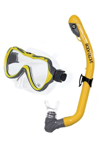 Body Glove Jr. Lucent II Combo Sport Snorkel Mask (Yellow)