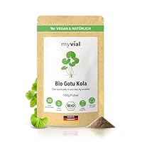 Bio Gotu Kola Pulver 100g fein gemahlen aus Sri Lanka vegan indischer Wassernabel Tigergras (Centella asiatica) | ohne Zusätze, plastikfrei verpackt & laborgeprüft Rohkost Mandukaparni