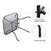 Giantex 32.5‘’ Outdoor Glass Table W/Tempered Tabletop and Umbrella Hole Square Outside Bar Dining Table for Deck Garden Pool Outdoor Furniture Patio Table