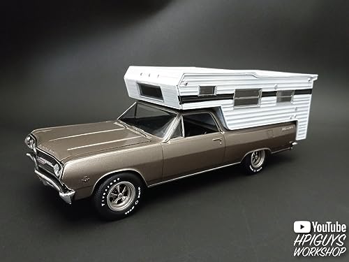 AMT 1965 Chevy El Camino w/Camper 1:25 Scale Model Kit by AMT - Image 7