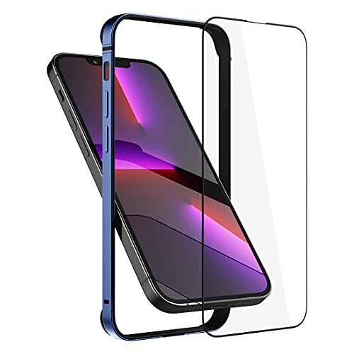 Slim Metal Bumper Case For Iphone 13 Pro Max/14 Plus, Metal Bumper Cover With Soft Tpu Inner [No Signal Interference][Support Wireless Charging] For Iphone 13 Pro Max/ 14 Plus 6.7Inch, Royal Blue #TOP3