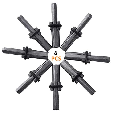 FLK Tech 5/8" Plug Wedges and Feather Shims Concrete Rock Stone Splitter Hand Tools 16mm (8, 5/8") Cover