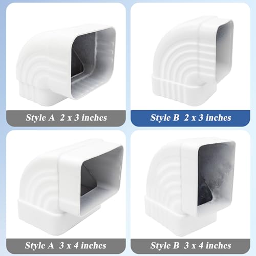image for Niuohoy Gutter Elbow 2x3 90 Degree Downspout Elbow Gutter Connector Ro