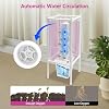 sjcdicnj Hydroponic Tower Growing System Kits with LED Grow Lights 30 Pods Indoor Vertical Planter Germination Kit 6 Layers Hydroponic Tower for Fruits, Vegetables, Herbs, and Miniature Greens (White) #4