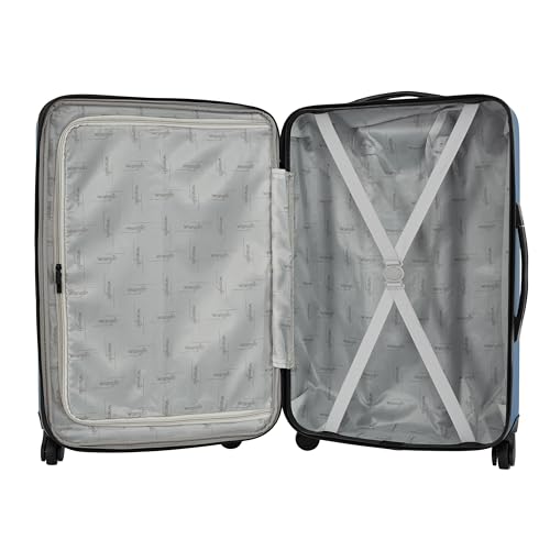Image of Wrangler Quest Luggage Set, Vallarta Blue, 3 Piece Set (30 inch /26 inch /22 inch)