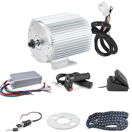 BLDC 72V 3000W Brushless Motor Kit with 50A Controller Throttle Pedal