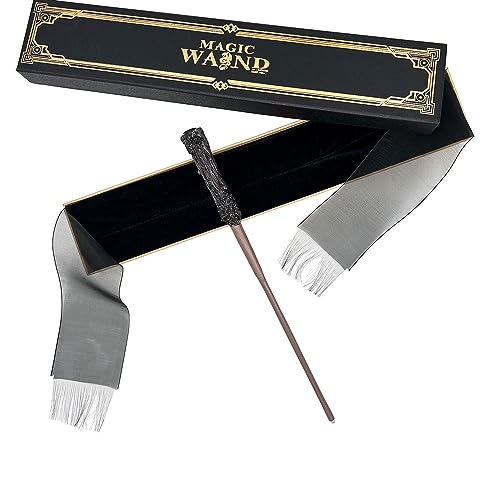 Seasons Stars SSDecor Light Up Magic Wizard Wand Witchcraft Toy with Gift Box - LED Lights and Battery Included -Halloween Sorcerer Collection Cosplay Accessories, Christmas Birthday Gifts for Kid