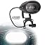 Mascherina V-Face faro anteriore moto enduro Racetech bianco nero RTech Alogena