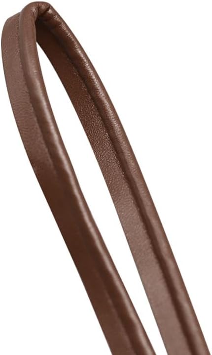 Brown 5 Meter Long and 1cm Wide Leather Edging Decoration is A Must-Have for Home Use, Used for Edge Sewing of Clothing Fabrics Sewing Belt