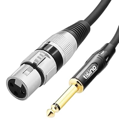 Tisino Cable Microfono, Cable XLR Hembra a Jack 6,3 mm Mono Cable de micrófono desequilibrado Cable de micrófono para micrófono dinámico- 2M | Ya disponible en tu tienda friki favorita! En mundofriki.es! Tisino Cable Microfono, Cable XLR Hembra a Jack 6,3 mm Mono Cable de micrófono desequilibrado Cable de micrófono para micrófono dinámico- 2M | Ya disponible en tu tienda friki favorita! En mundofriki.es!