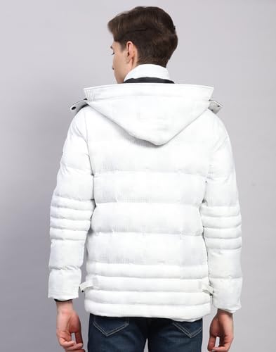 Image of Monte Carlo Mens Regular Fit Solid Hood Zipper Full Sleeves Winter Jacket| Warm Coat for Men | Stylish Zipper Jacket (Pack Of 1)