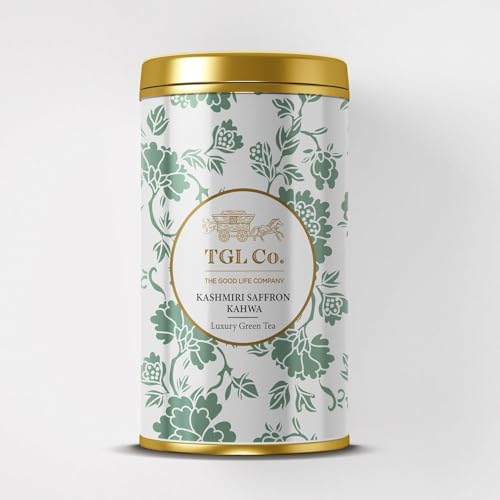 Image of TGL Co.Kashmiri Kahwa Herbal Tea Infusion (50G Tin Can)|Rich in Anti Oxidant | Refreshing | No Artificial flavor | Improve Digestion