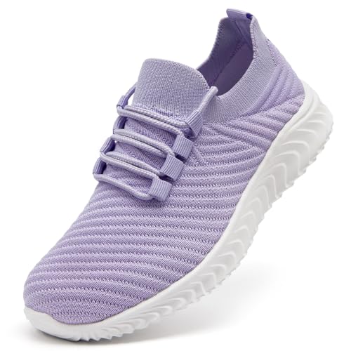 Womens Running Shoes Sneakers Tennis Walking Slip on Lightweight Outdoor Sports Workout Fitness Fashion Non Slip Mesh Breathable