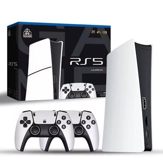 digital edition (slim) console & powera twin charging station for rs5 wireless controllers, hdmi cable for dualsense controllers & usb-c charging cable