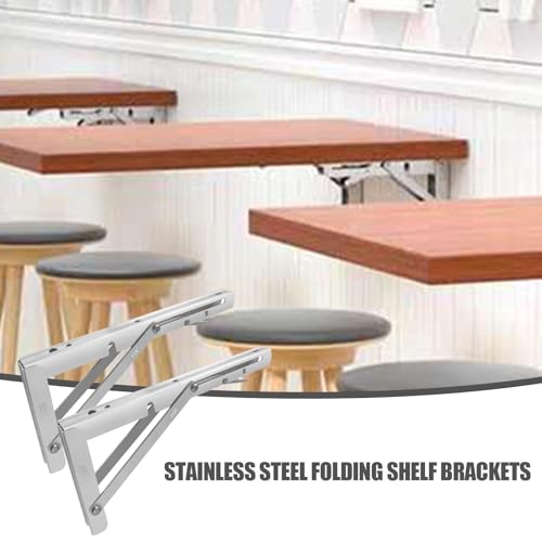 Manque de place ? Gagnez de l'espace avec ce support d'étagère triangulaire pliable - 3