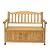 EPOFIT Waterproof Outdoor Storage Bench, Wood Patio Storage Bench with Backrest Armrest, Outdoor Bench with Storage for Deck, Porch, Patio, Garden, Park, Yellow