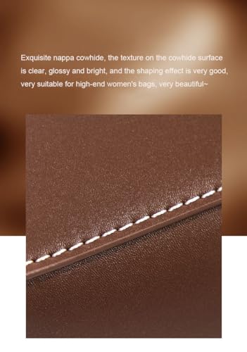 Genuine Leather Women's Shoulder Bag Cowhide Crossbody Handbag Women's Purse Box Bag4