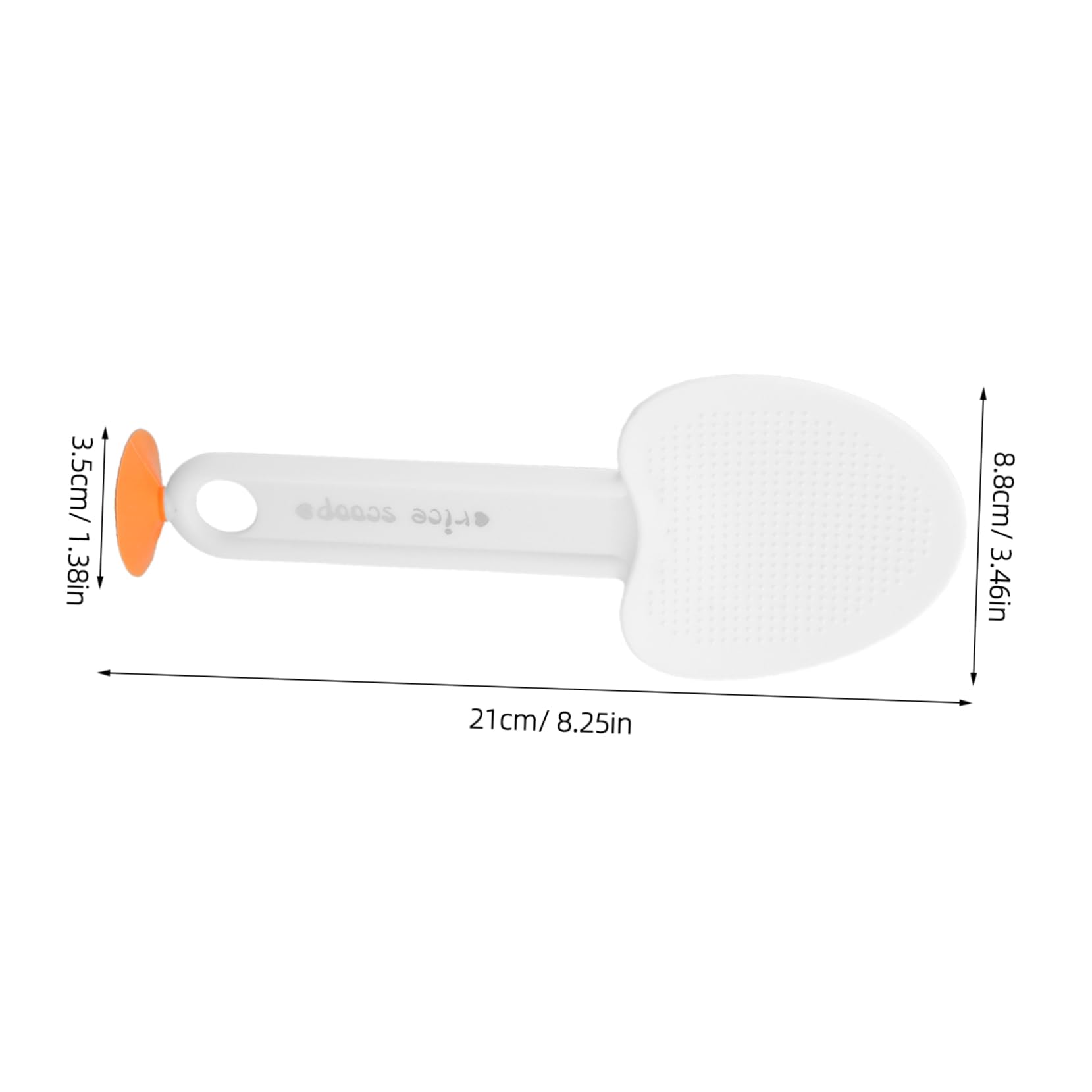 Ipetboom 3pcs Upright Rice Paddle Non Stick Kitchen Spoon with Comfortable Grip Standing Rice Scooper for Easy Serving Suction Cup Porridge Server for Home and Restaurant Use