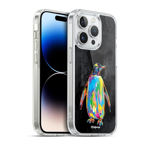 Carcasa flexible iPhone 14 Pro antiarañazos con diseño de pingüino P.D. Moreno