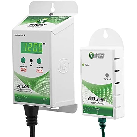 TITAN Kontrollen Kohlendioxid (CO2) Monitor & Controller w/Remote Sensor, 120 V - Atlas 1 Cover