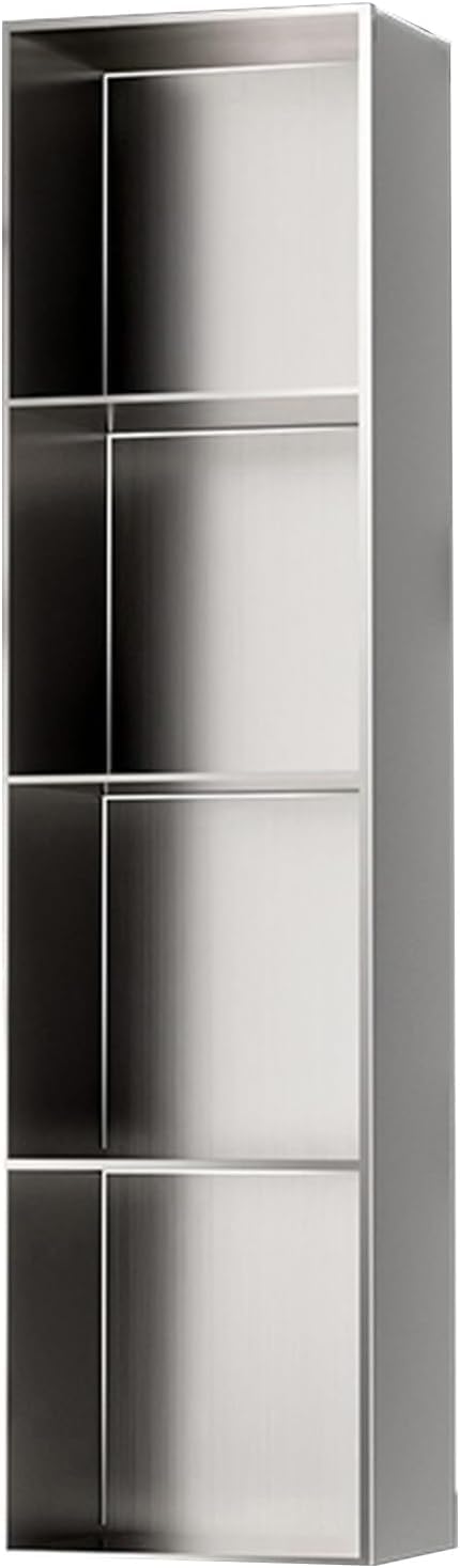 MYUYEE Bathroom Shower Recessed Niche, For Shampoo And Toiletries Recessed Mount Storage Shelf (Grey 28X120X12.5Cm)