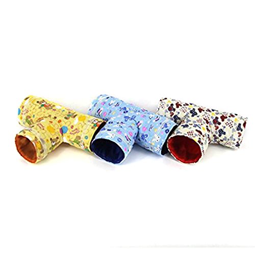 Rypet Small Animal Play Tunnel, Collapsible Pet Toy Tunnel for Hamster, Babay Guinea Pig, Mice, Rats - Thumbnail 4