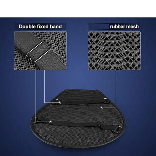 DNRJEWTA Foldable Motorcycle Gel for Seat Cushion 3D Honeycomb Structure Shock Breathable Motorcycle Gel for Seat Pad Gel Cushion(Small) - Thumbnail 3
