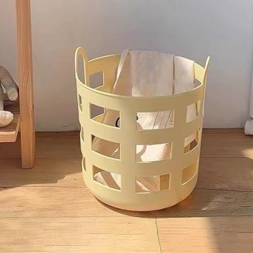 EXHUMKY Small Laundry Basket 7.99X7.16X7.16In Reusable Plastic Storage Organizer Hollow-Out Dirty Clothes Basket for Home Bathroom Dorm Room by EXHUMKY - Image 4