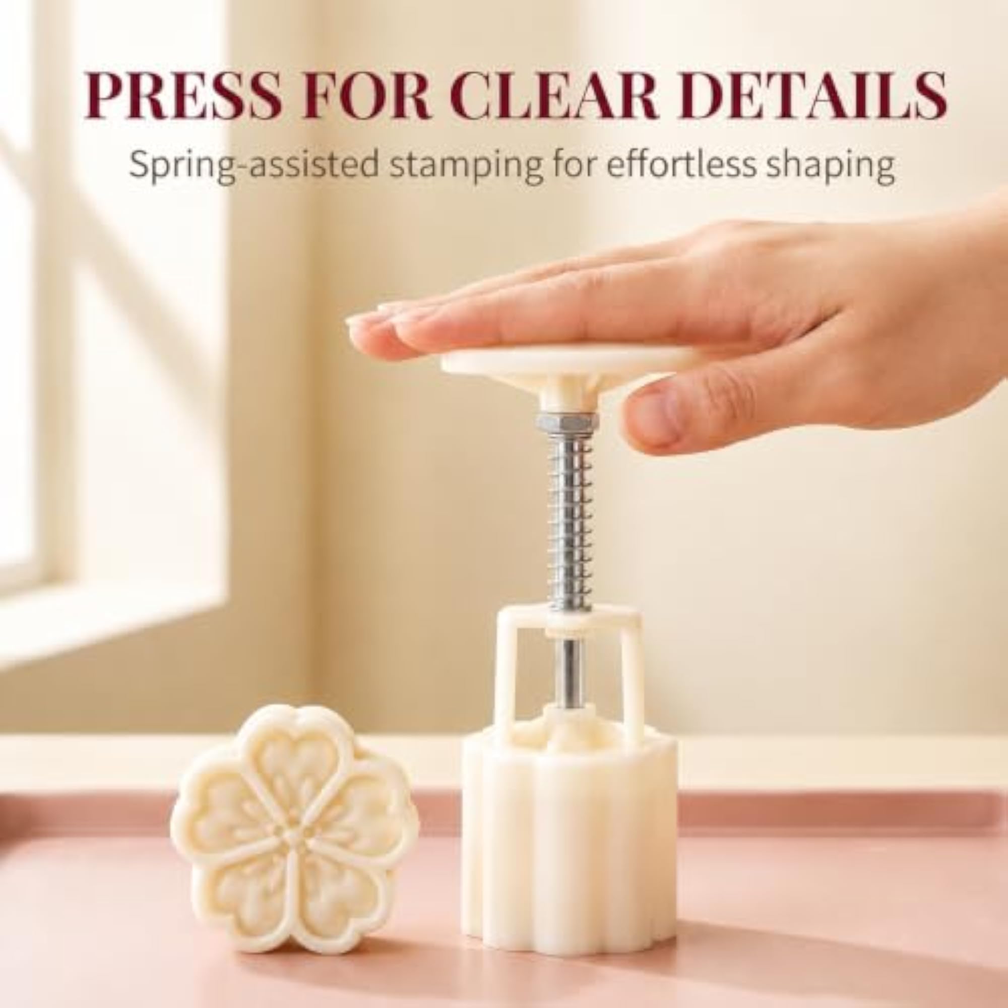 Mooncake Mould with 6 Petals, 30g