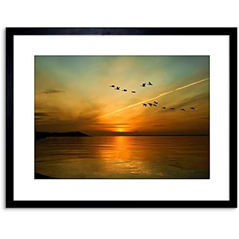 Wee Blue Coo Framed Geese Art Print Cover