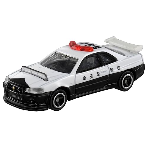 Image of Tomica No.1 Nissan Skyline GT-R BNR34 Police Car Diecast Scale Model Collectible Car