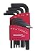 Westward 2CYC1 L-Shaped Hex Key Set, Short, SAE, 13 PC
