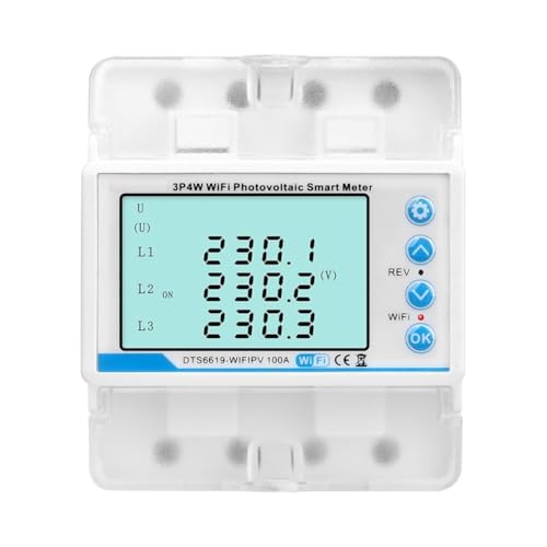 Compteur électricité triphasé WiFi pour éviter surtension et perte phase
