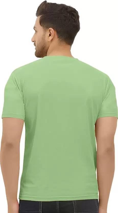 Image of Pack of 2 Men Tshirt, Half Sleeves, Round Neck, Fabric Polyester, 11 Line Theme, Light Weight, Comfortable T-Shirt for Men
