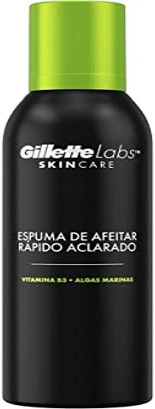 Gillette Labs Men's Lightweight Fast Whitening Shaving Foam Protects and Nourishes Skin 240ml