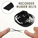 50 Pcs Recorder Rubber Belts 40-135mm Arcade Belt Cassette Tape Recorders Flat Cassette Tape Machine Rubber Belts 4mm Width Recorder Repair Belt