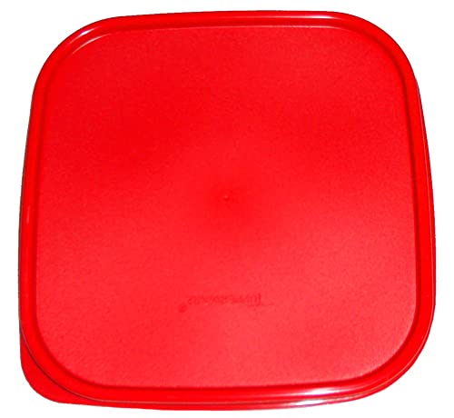 Image of Tupperware Modular Mates Square Replacement Seal Red Lid Only