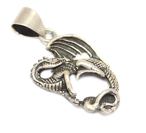 Pendentif dragon argent 925 Rajasthan Gems le cadeau idéal fait main poli