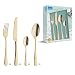 Produktbild Amefa AUSTIN GOLD Besteckset 24-teilig | PVD-veredeltes goldenes Besteck Set | farbigesTafelservice 18/0 Edelstahl rostfrei | Besteck Set 6 Personen | Besteck gold spülmaschinenfest